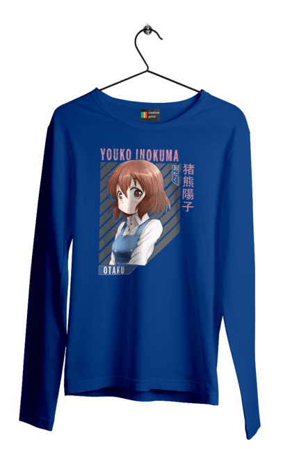 Men's longsleeve with prints Kiniro Mosaic Yoko Inokuma. Anime, gold mosaic, kiniro mosaic, kinmoza, manga, yoko, yoko inokuma. 2070702