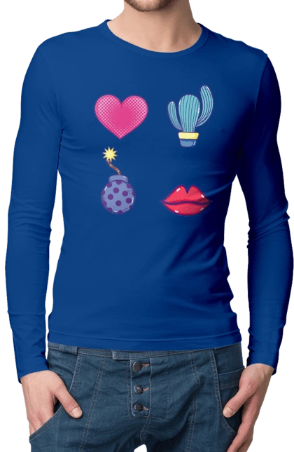 Heart, Cactus, Bomb, Lips