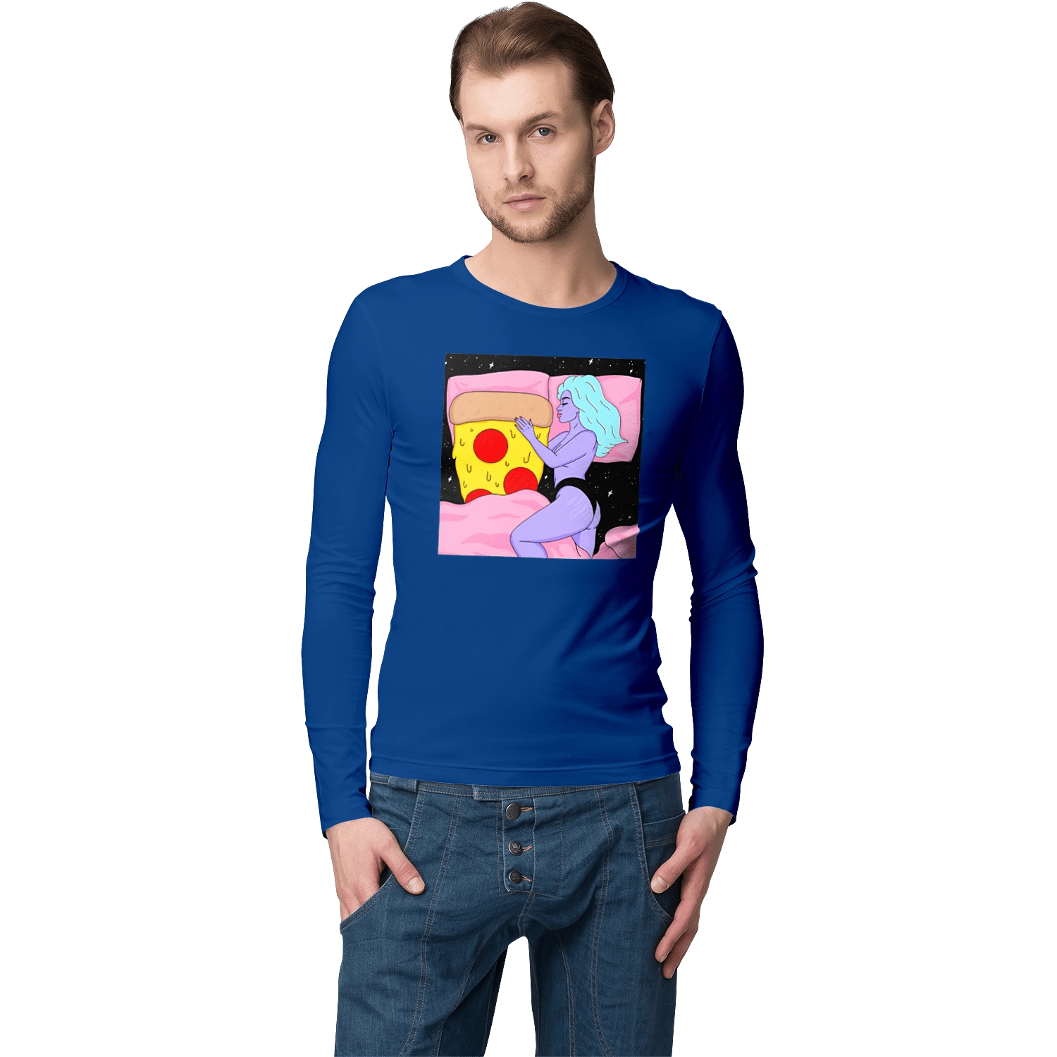 Фіолетова Дівчина І Піца