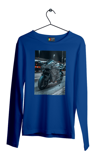 Чоловічий лонгслів з принтом "Мото цитаты". Байк, мото, спорт, цитаты. 2070702