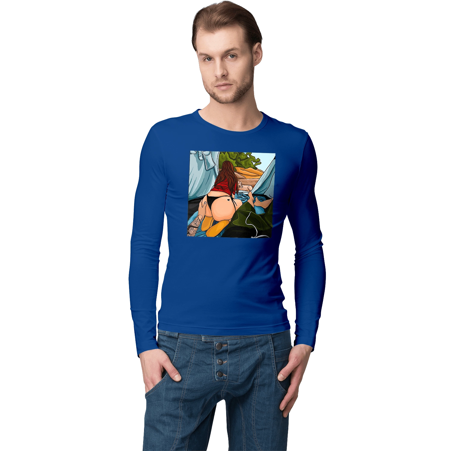 Rest With Favorite In The Tent