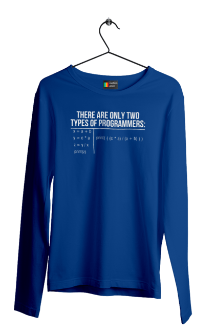 Men`s longsleeve with prints Only two?. Freelancer, joke it, poppy address, program, programmer, programmers are joking, so-called, technical task, two programmers, two types. 2070702