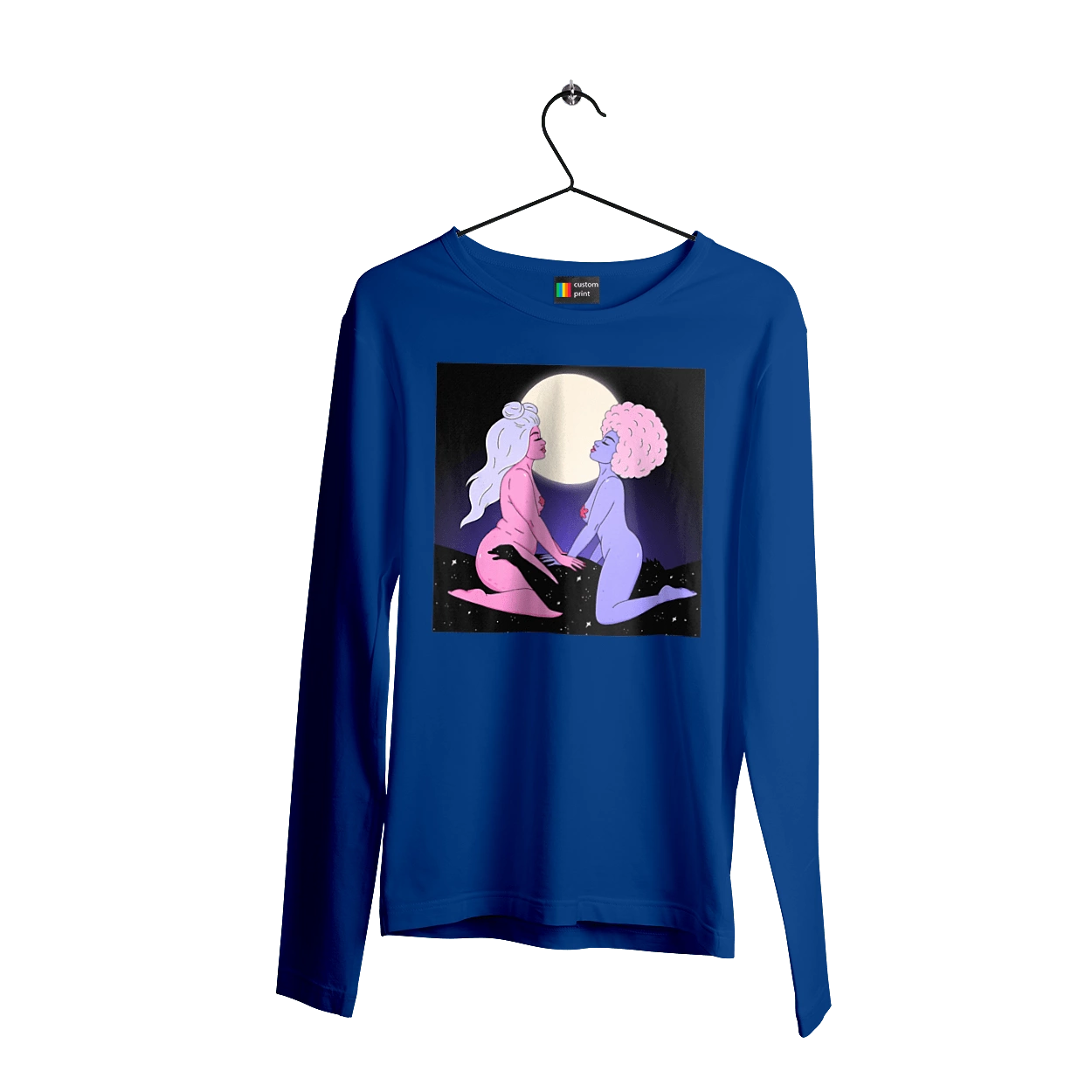 Two Aliens And The Moon