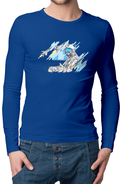 Men`s longsleeve with prints Glory to the armed forces of Ukraine. Brand, defender`s day, glory ssu, gratitude, ukrposhta. 2070702