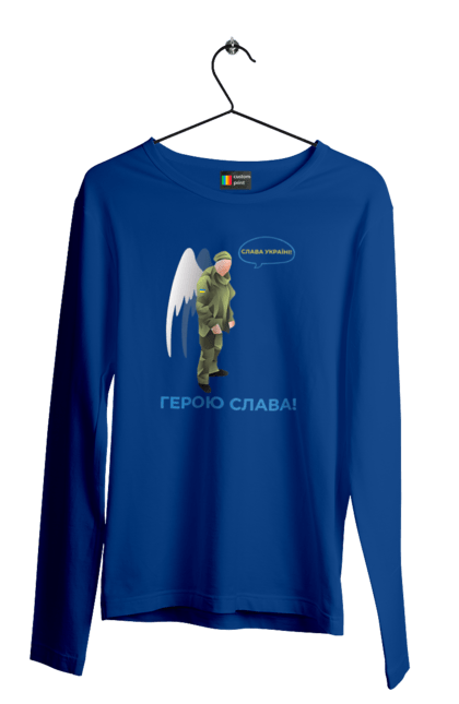 Men`s longsleeve with prints Hero Glory. Glory to heroes, glory to ukraine, memory. 2070702