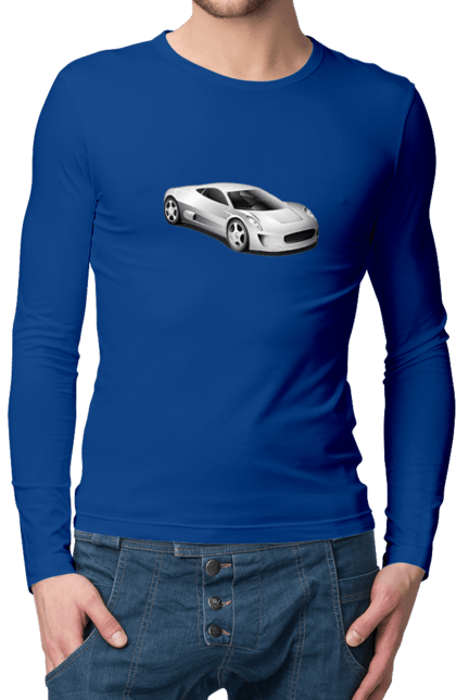 Мужской лонгслив с принтом Авто.1. Auto, graphics, photo, sports car. 2070702