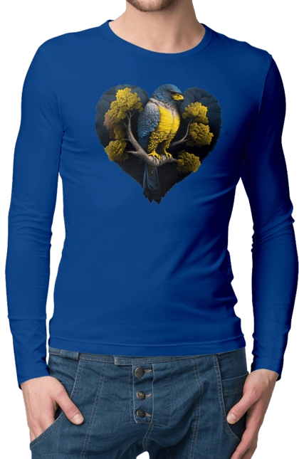 Blue and yellow falcon