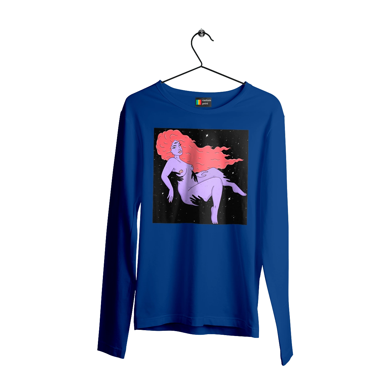 Фиолетовая Девушка В Черной Дыре