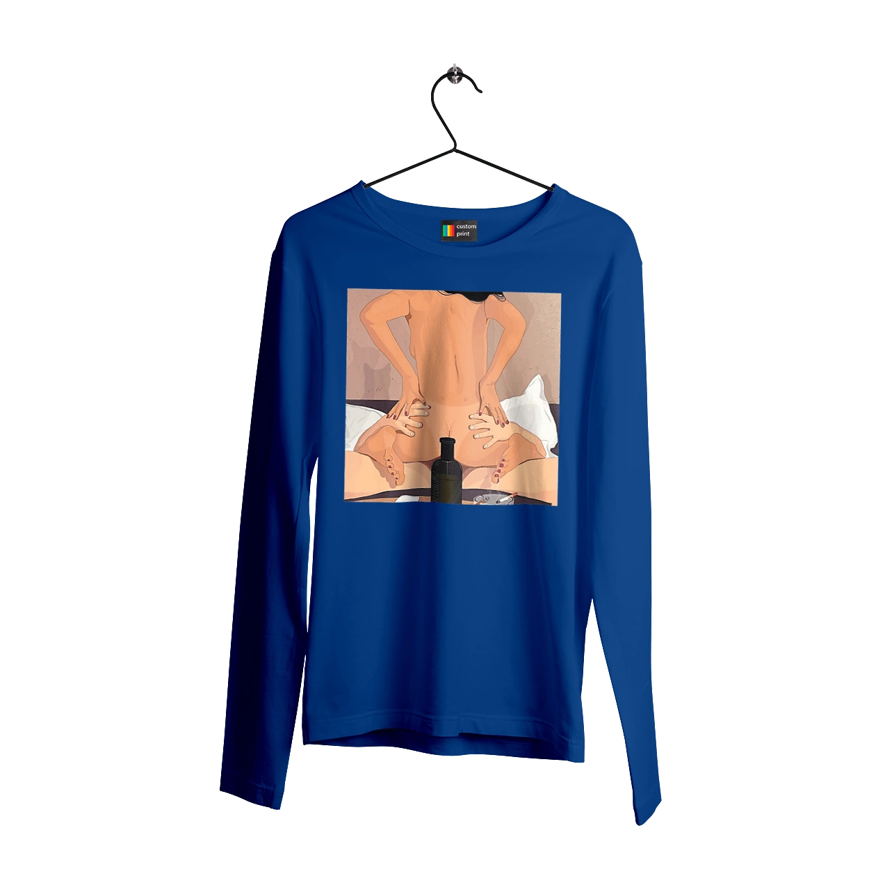 Naked Girl, Bottle And Cigarettes