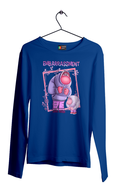 Men's longsleeve with prints Inside Out Embarrassment. Cartoon, embarrassment, emotions, inside out, pixar. 2070702