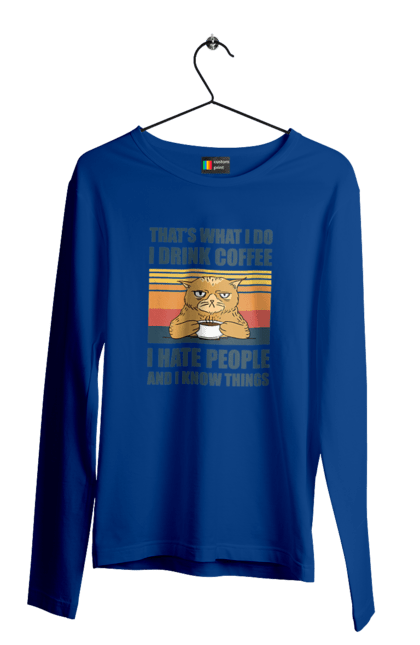 Чоловічий лонгслів з принтом "Невдоволений кіт". Angular, c, css, html, it, javascript, jquery, php, python, react, svelt, vue, айтишник, айті, гумор, код, кодувати, прогер, програміст, програмісти, ти ж, ти ж програміст, тиж програміст. 2070702