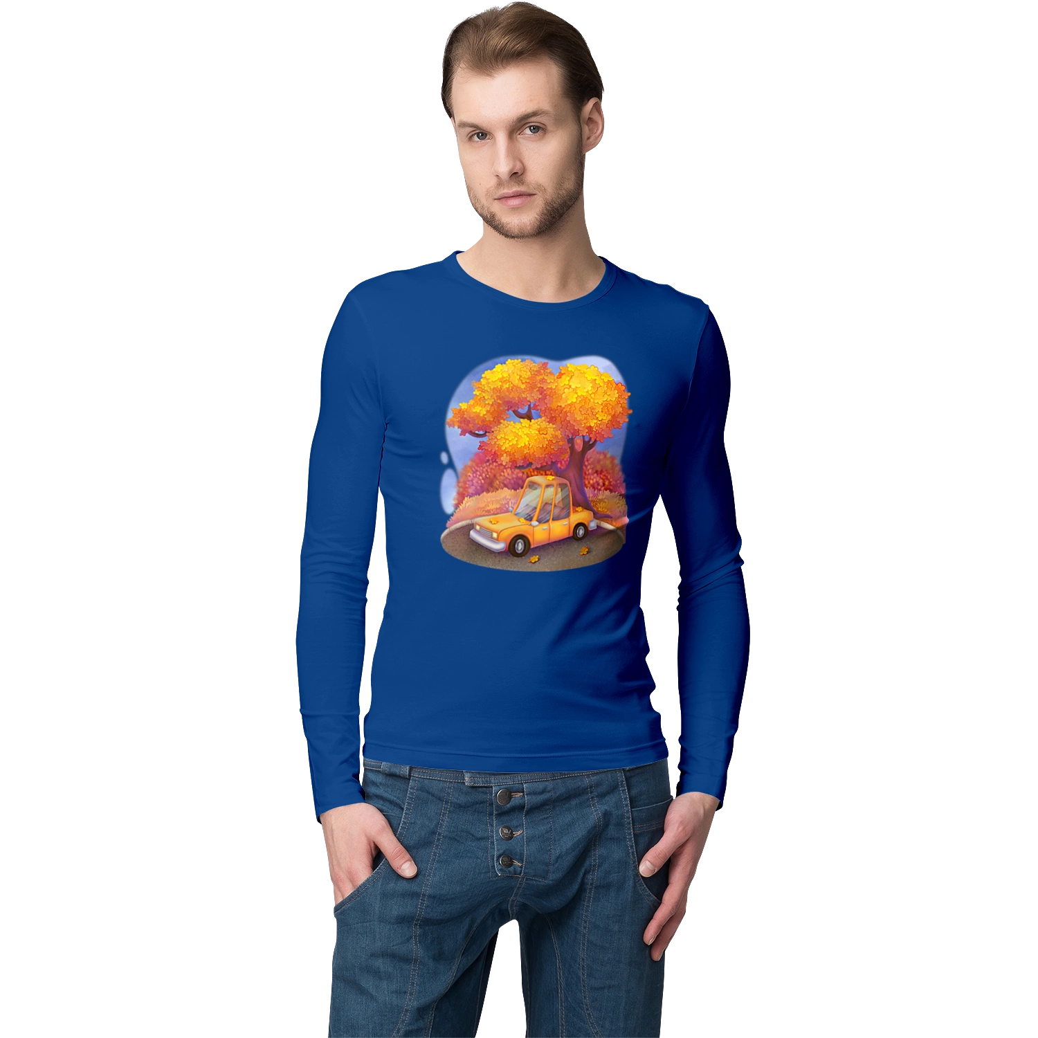 Осень Машина Дерево