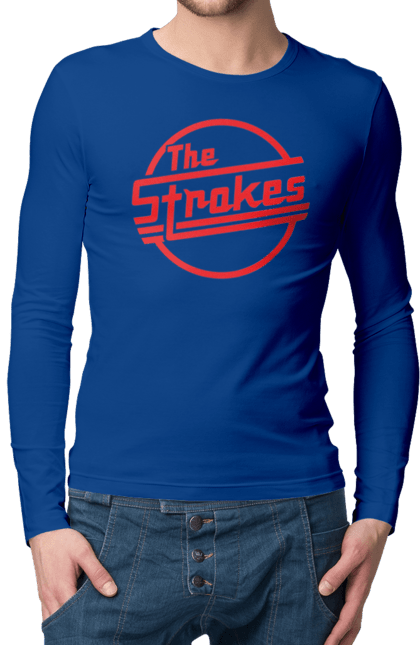 Мужской лонгслив с принтом The Strokes. Strokes, альтернативный рок, гаражный рок, группа, инди, инди-рок, музыка, постпанк-ривайвл, рок. 2070702