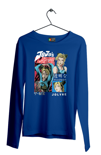 Men's longsleeve with prints JOJO Jolyne Cujoh. Anime, jojo, jojo`s bizarre adventure, jojo’s bizarre adventure, jolyne cujoh, manga. 2070702