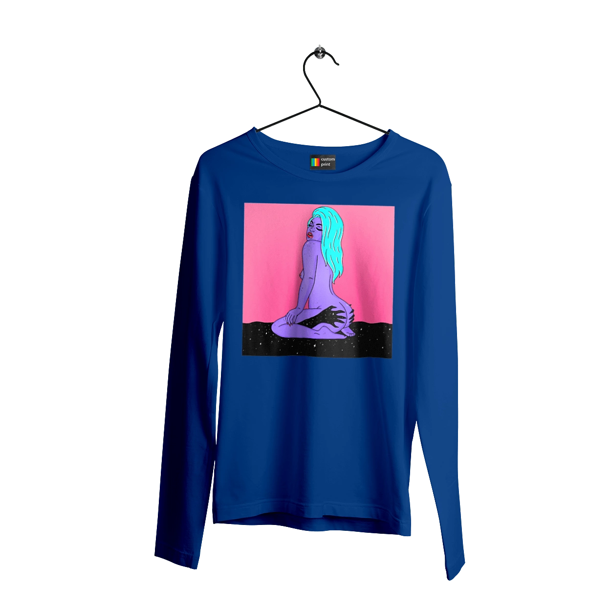 Purple Girl In Hands