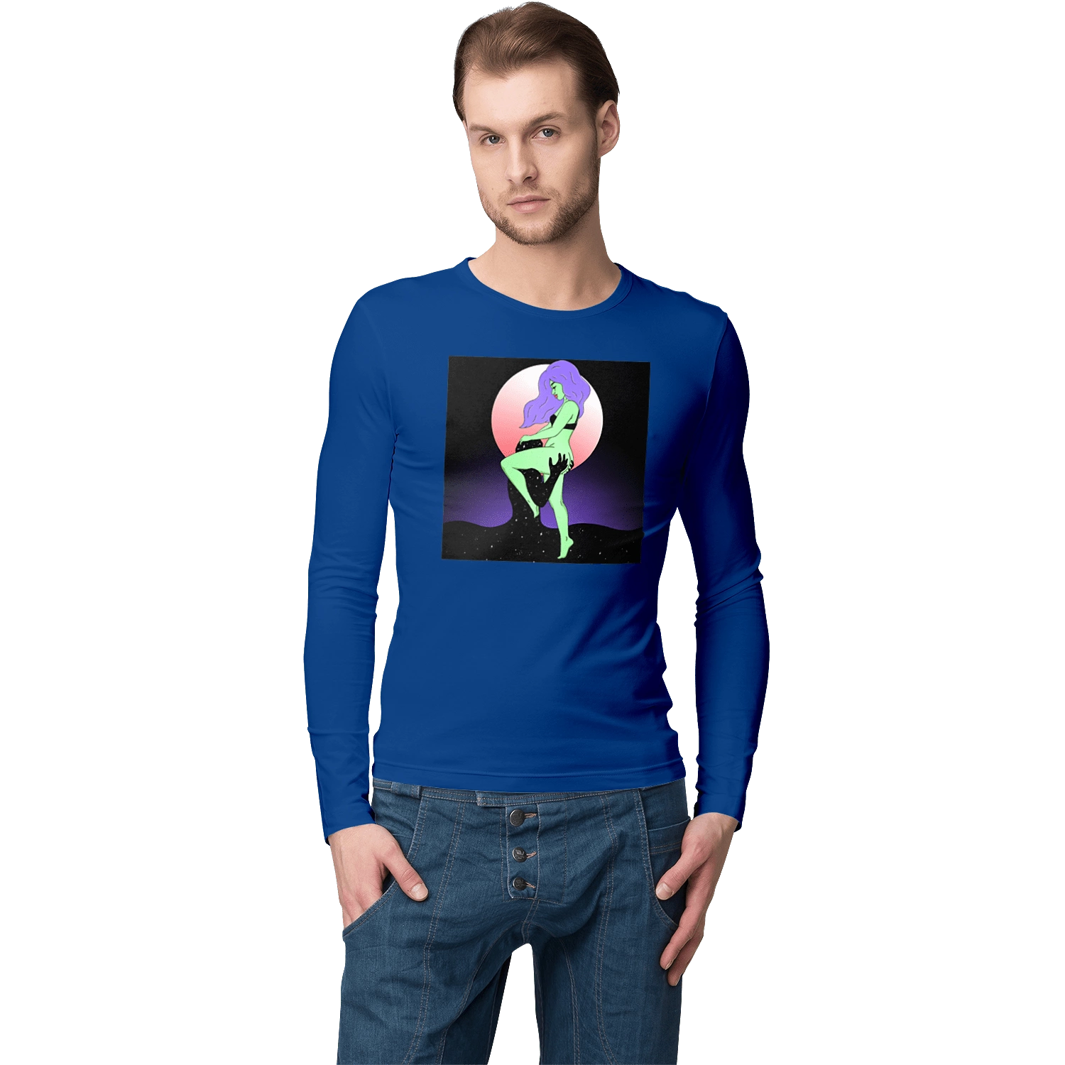 Зелена Дівчина І Місяць