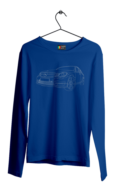 Men`s longsleeve with prints car Mercedes. Auto, mercedes. 2070702