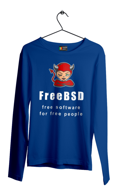 Men`s longsleeve with prints Freebsd For Free. Administrator, availability, beast, bsd, daemon, demoness, free, freebsd, freedom, independence, is free, it, it specialist, operating system, os, programmer, red, software, sysadmin, system, system administrator, text, unix, white. 2070702