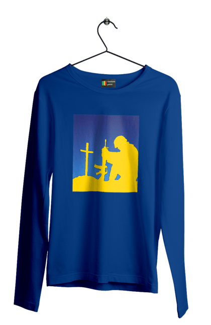 Men`s longsleeve with prints Patriot. Freedom, patriot, patriotism, ukraine, ukrainian, victory. 2070702