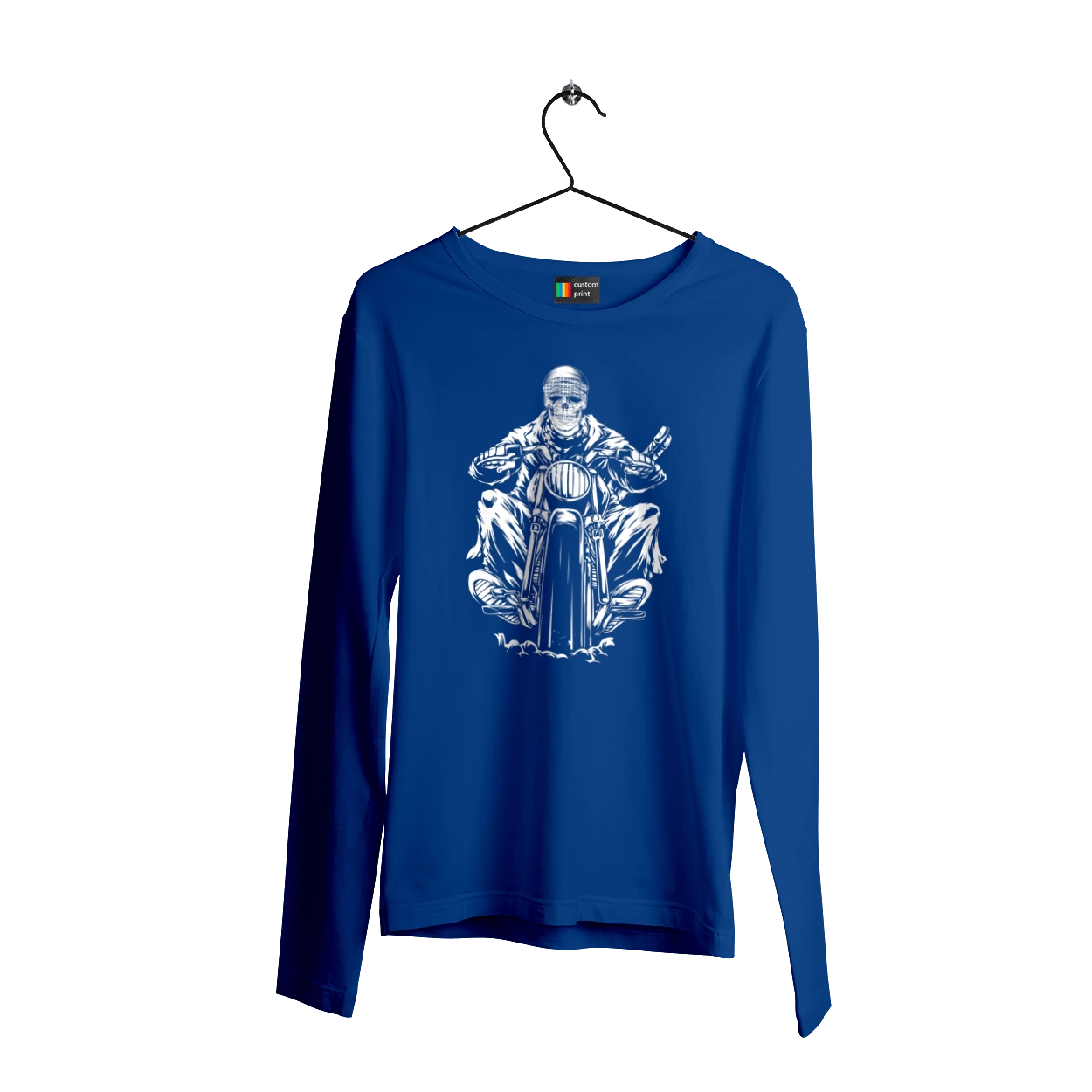 Skull on a motorcycle