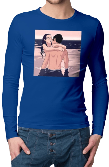 Couple Hugging In The River