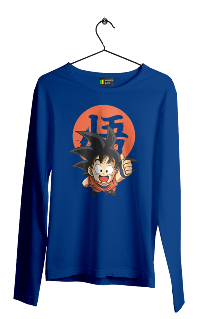 Чоловічій лонгслів з принтом "Перли дракона Сон Гоку". Dragon ball, manga, son goku, аніме, гоку, манга, перли дракона, сон гоку. 2070702