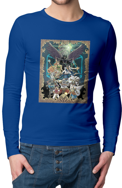 Чоловічий лонгслів з принтом "Легенда вокс машина". Вокс, вокс машина, машина, мультсериал, приключения, сериал, фентезі. 2070702