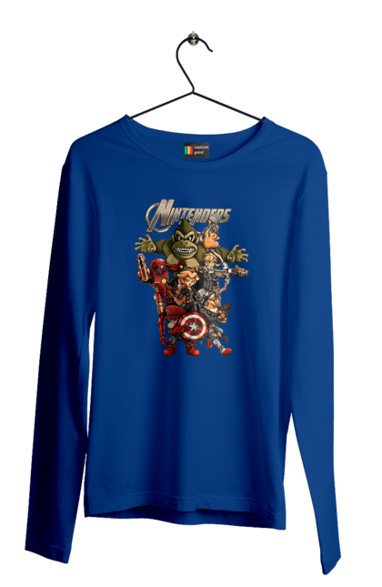 Чоловічий лонгслів з принтом "Герої Nintendo". Animal crossing, donkey kong, kirby, legend of zelda, nintendo, pokemon, герої з ігор, луїджі, маріо, мультики, принцеса піч. 2070702