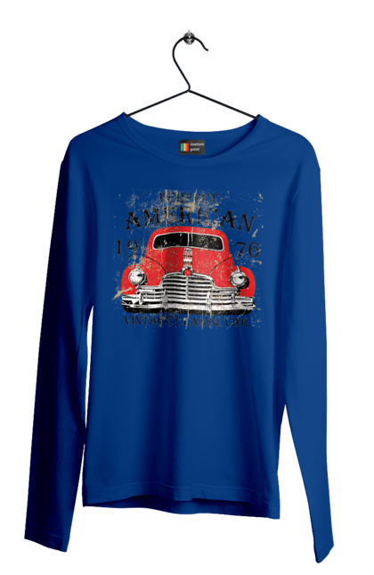 Men`s longsleeve with prints Vintage car, 1976. 1976, machine, vintage. 2070702