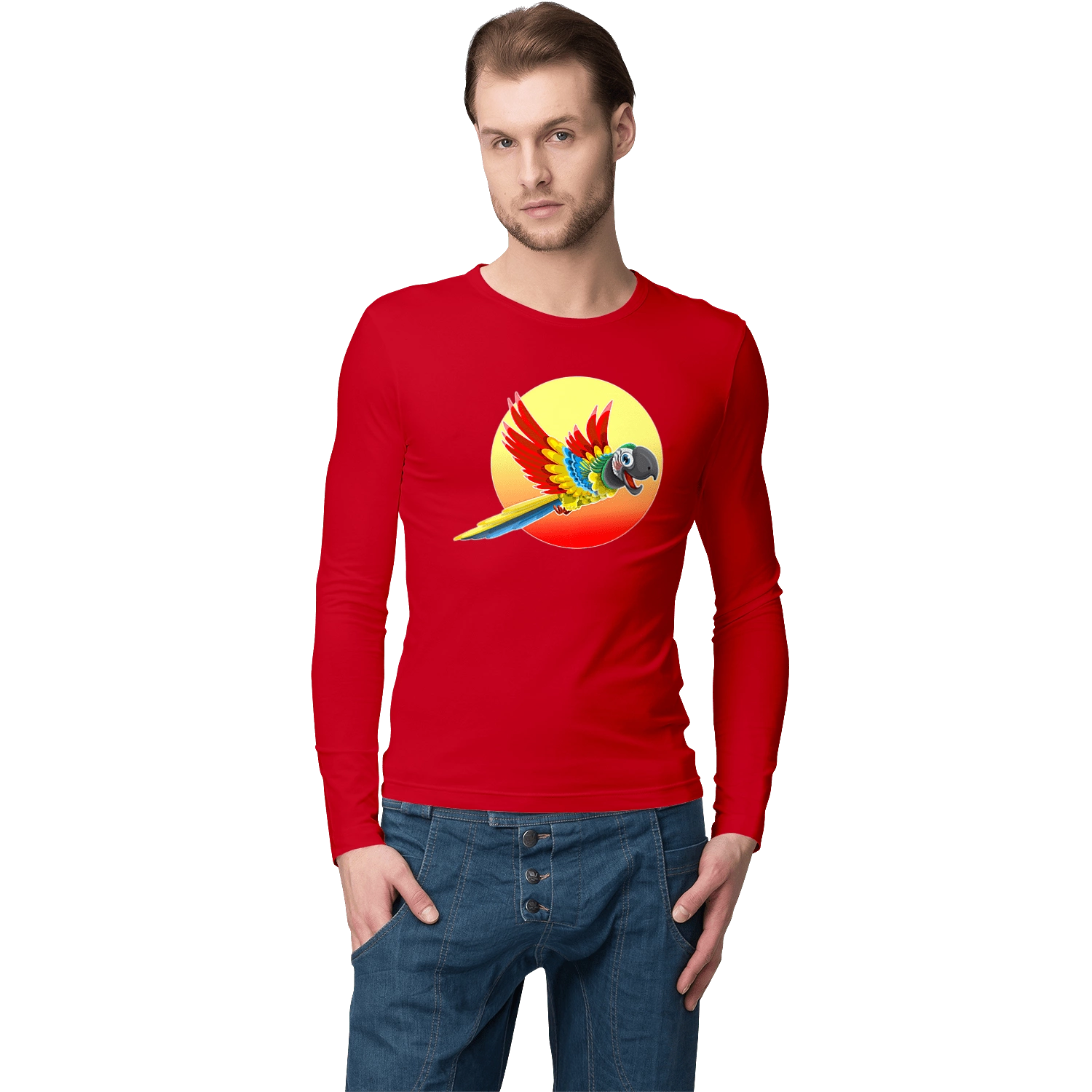 Попугай На Фоне Солнца