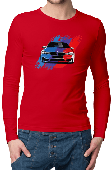 Чоловічий лонгслів з принтом "BMW". Bmw, авто, бмв, бмв фан, фанклуб. 2070702