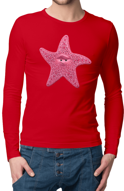 Men`s longsleeve with prints Star, In Search Of Nemo, Cartoon. Cartoon, finding nemo, star. 2070702