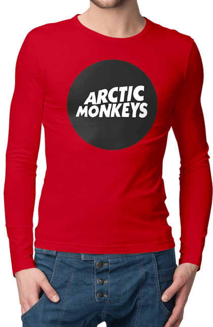 Чоловічій лонгслів з принтом "Arctic Monkeys". Arctic monkeys, арктичні мавпи, гаражний рок, група, інді рок, музика, постпанк ривайвл, психоделічний рок, рок. 2070702