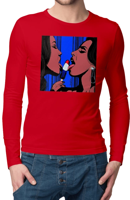 Girls Lick Ice Cream