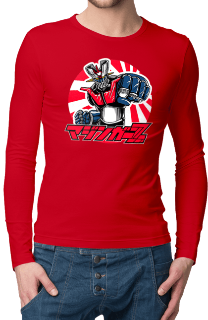 Men's longsleeve with prints Mazinger Z Grendizer. Anime, goldorak, goldrake, grendizer, manga, mazinger z, mecha, robots. 2070702