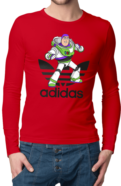 Чоловічій лонгслів з принтом "Adidas Базз Лайтер". Adidas, buzz lightyear, toy story, адідас, базз лайтер, історія іграшок, мультфільм. 2070702