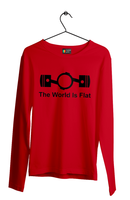 Men`s longsleeve with prints World Flat. Auto, detail. 2070702