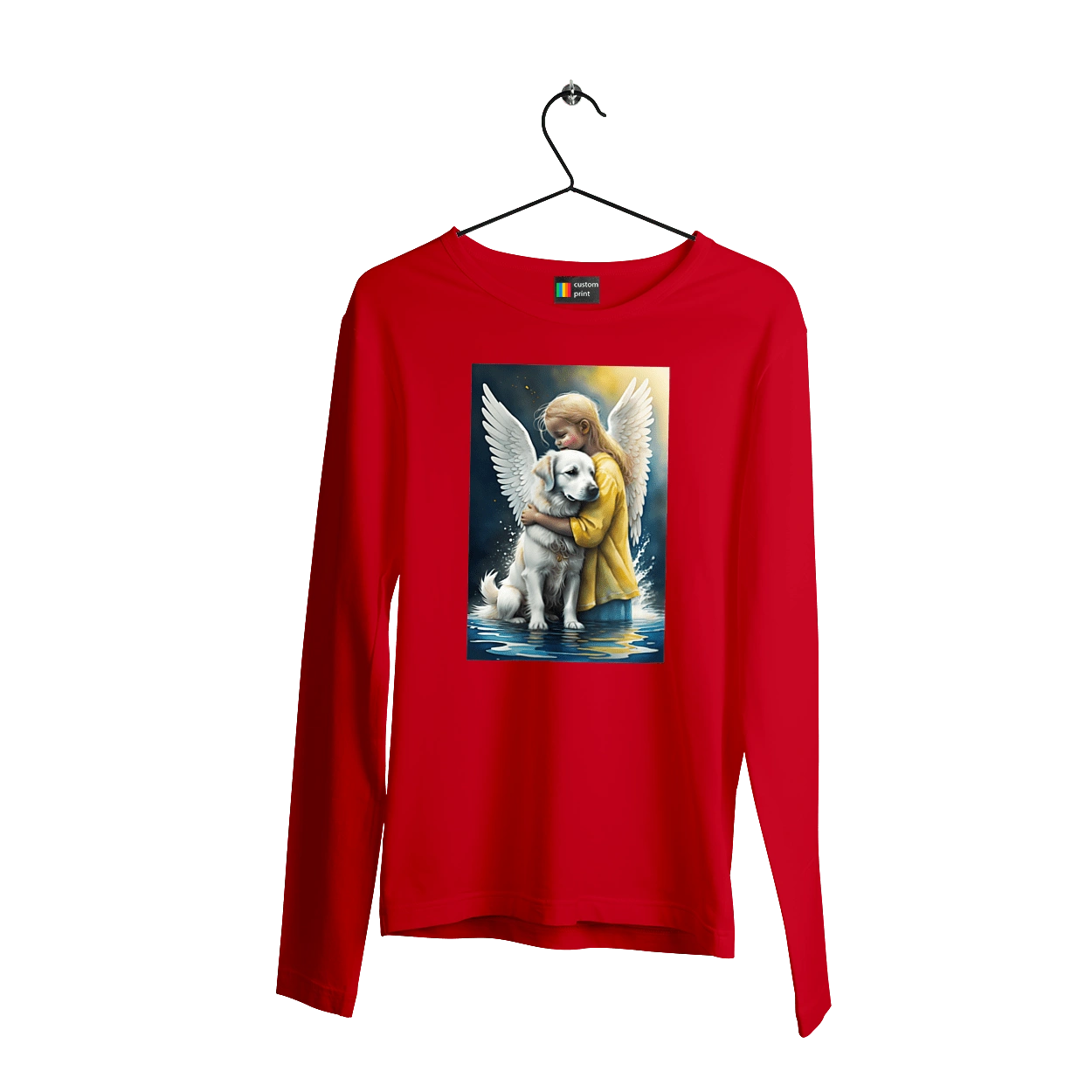 Girl and dog angel [memorial to dead animals]