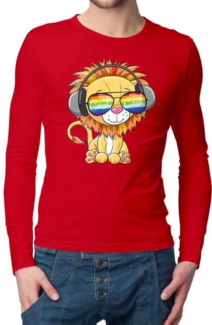 Lion In Glasses And Headphones
