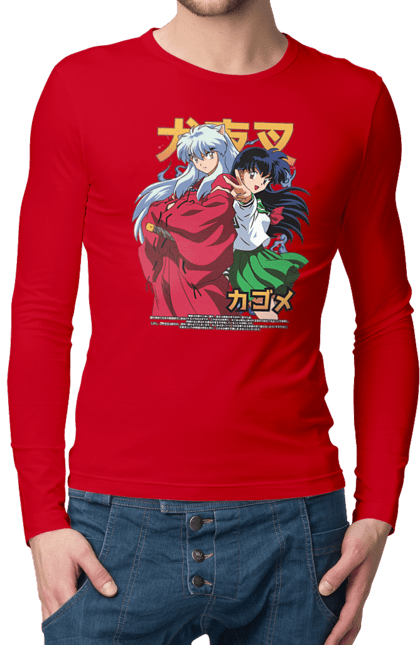 Чоловічій лонгслів з принтом "Inuyasha". Anime, inuyasha, manga, rumiko takahashi, аніме, демон охоронець, манга, руміко такахасі. 2070702