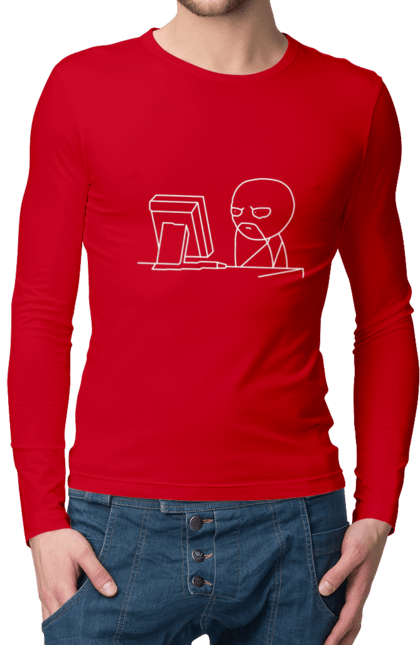 Чоловічий лонгслів з принтом "Програміст". Angular, c, css, html, it, javascript, jquery, php, python, react, svelt, vue, айтишник, айті, гумор, код, кодувати, прогер, програміст, програмісти, ти ж, ти ж програміст, тиж програміст. 2070702