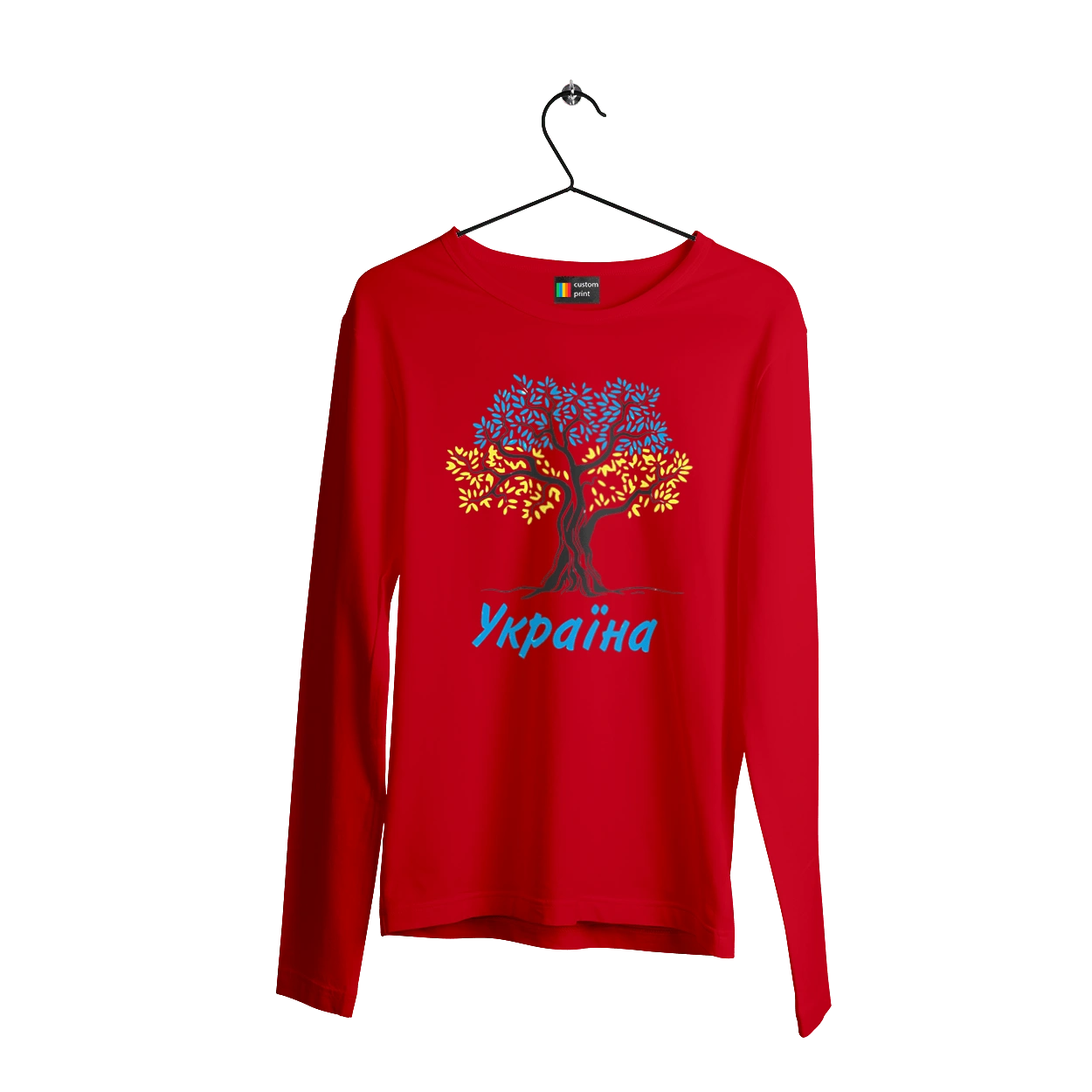 Blue yellow tree Ukraine