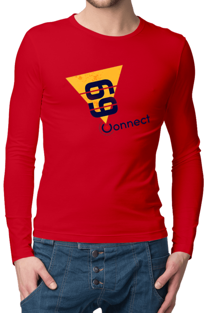 Men`s longsleeve with prints 69  is a contact. Contact, joke, sex. 2070702