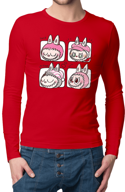 Чоловічий лонгслів з принтом "Labubu". Labubu, weird cute, іграшки, лабубу. 2070702