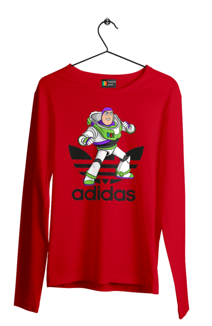 Чоловічій лонгслів з принтом "Adidas Базз Лайтер". Adidas, buzz lightyear, toy story, адідас, базз лайтер, історія іграшок, мультфільм. 2070702