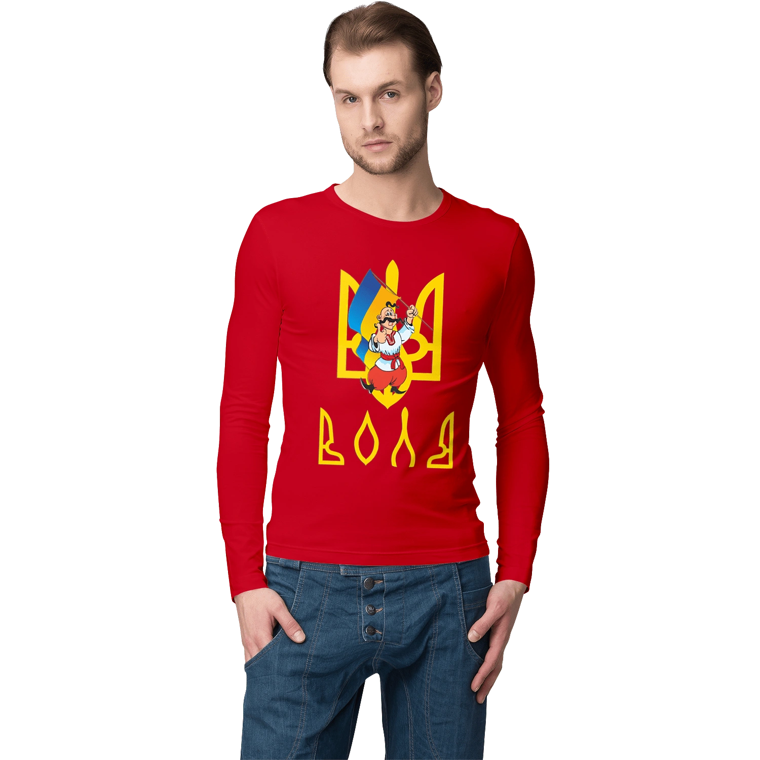 Тризуб Воля Козак з прапором України