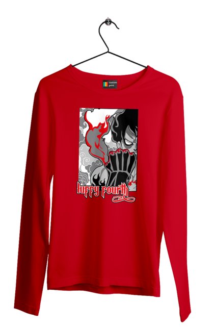 Men's longsleeve with prints One Piece Luffy. Anime, luffy, manga, monkey de luffy, one piece, pirates. 2070702