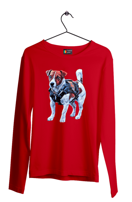 Чоловічий лонгслів з принтом "Пес Патрон". Зсу, патрон, пес, пес патрон, україна. 2070702