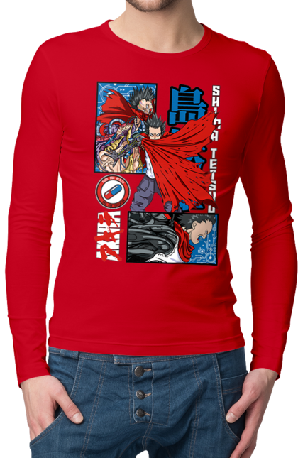 Men's longsleeve with prints Akira Tetsuo Shima. Akira, anime, cyberpunk, manga, tetsuo shima. 2070702