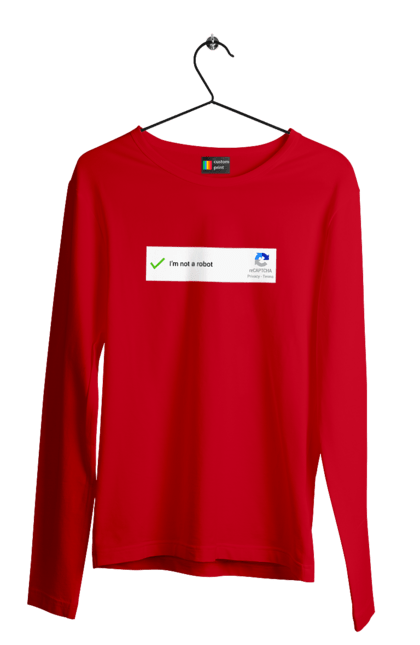 Чоловічий лонгслів з принтом "Я не робот". Angular, c, css, html, it, javascript, jquery, php, python, react, svelt, vue, айтишник, айті, гумор, код, кодувати, прогер, програміст, програмісти, ти ж, ти ж програміст, тиж програміст. 2070702